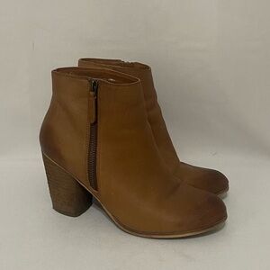 BP leather booties with side zip